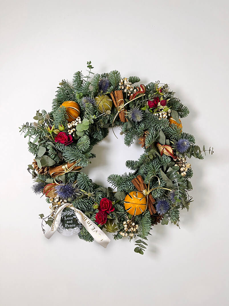 18" Christmas Wreath Designed by Love In Bloom 2023